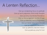 Lenten Reflection