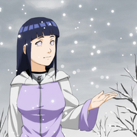 hinata in the snow