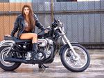 Hot, chick, bike, model