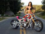 Hot, chick, bike, model