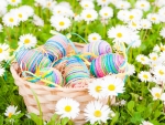 Easter Basket and Spring Flowers