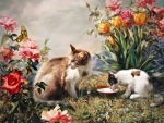Kittens Painting