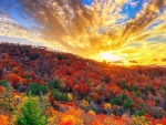Fall Sunset in Highlands, North Carolina