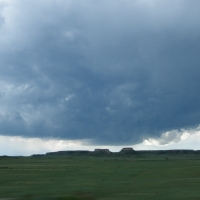 driving from the storm