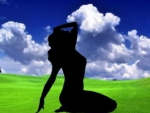 Silhouette of woman