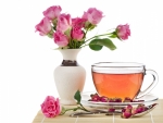 Tea and flowers