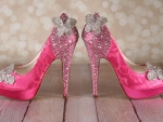 Pink shoes