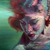 Red Head Underwater