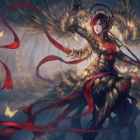 Red Ribbions And Butterflies