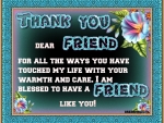 THANK YOU FRIEND