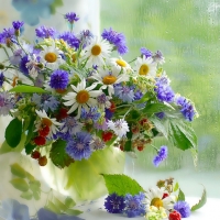 Rainy Day With Flowers