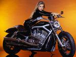 Hot, chick, bike, model