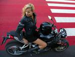 Hot, chick, bike, model