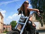 Hot, chick, bike, model