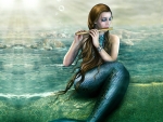 Mermaid Playing Her Flute