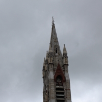 Close shot of high tower