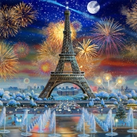 Fireworks in Paris