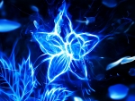 Blue fire flower