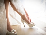 The bride's shoes
