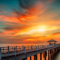 Sunset pier