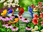 Garden Birdbath F2Cmp