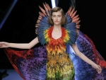 Rainbow-Coloured Dress by Alexander McQueen