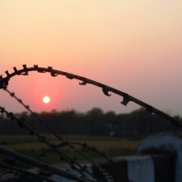 Sunset on the horizon