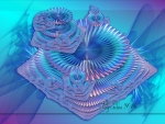 Blue/Violet/Pink Fractal Art