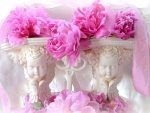 âœ¿âŠ±â€¢â•®Peonies on Cherubsâ•­â€¢âŠ°âœ¿