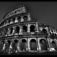 Colosseum Rome BW
