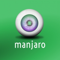 Manjaro Linux Green Wallpaper: Eyeball