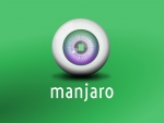 Manjaro Linux Green Wallpaper: Eyeball
