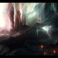 'Dark fantasy landscape'.....