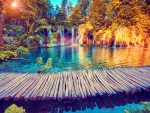 Plitvice lakes in autumn