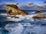 Gaada Stack, off the island of Foula, Scotland