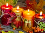 Autumn candles