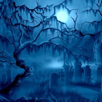 Full moon in the Graveyard