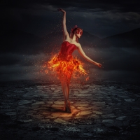 DANCING IN FLAMES
