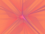 5K Purple Fractal Star On Orange Background
