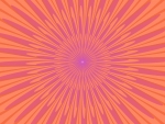 5K Purple On Orange Fractal Radial Desktop