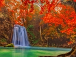Autumn waterfall
