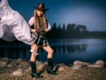 Cowgirl by the Lake