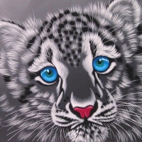 Cute Blue Eyed Leopard