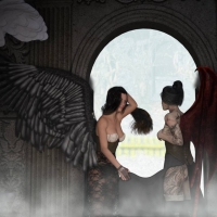 Seven (CG skull illusion)