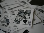 Black and White Cards - King