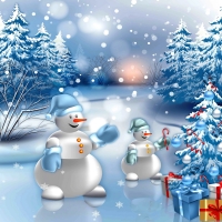 Enjoying the christmas presents