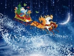 Santa with sleigh