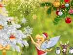 Tinkerbell celebrates Christmas