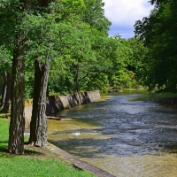 The Rocky River in Rocky River, Ohio