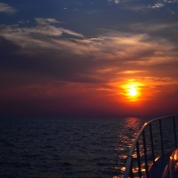 My first sundown at Lake Erie